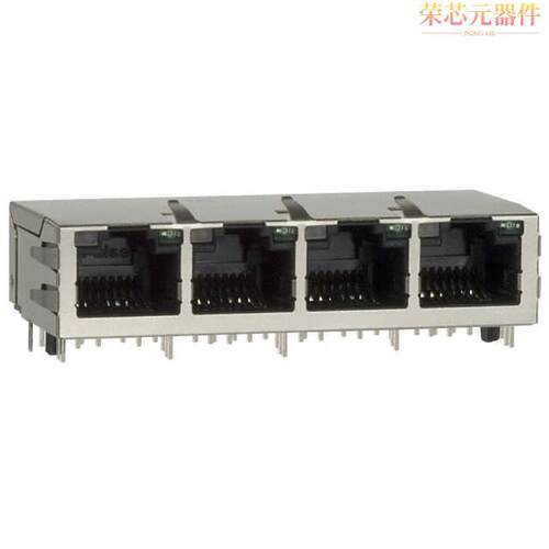 JG0-0032NL原装「CONN JACK 4PORT 100 BASE-TX PCB」正品