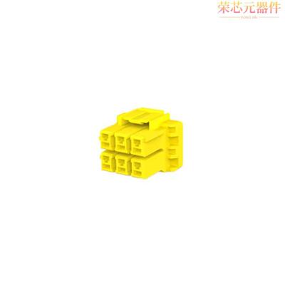 3-1376393-4原装「CONN 6P PLUG HSG YELL」正品