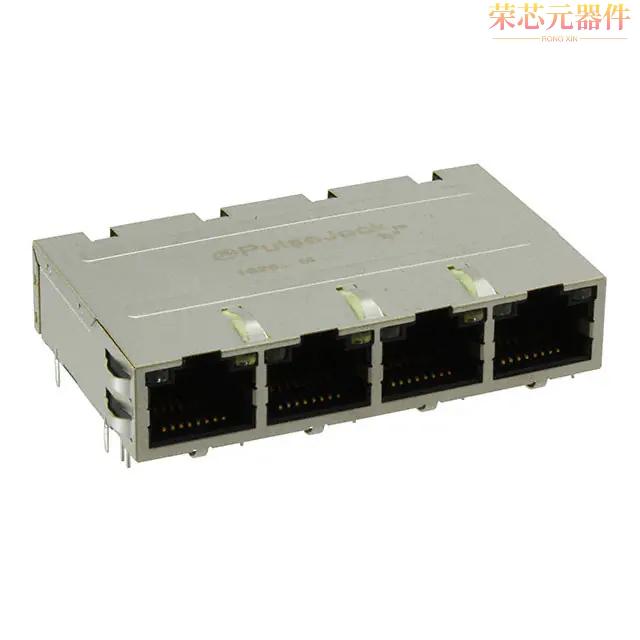 J1N-0008NL原装「CONN JACK 4PORT 1000 BASE-T PCB」正品