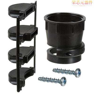 206512-5原装「CONN BACKSHELL W/CLAMP SZ 23 BLK」正品