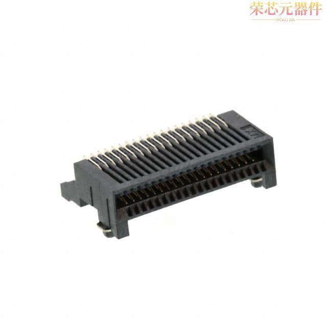 0755860104原装「CONN MINI SAS RCP 38P SLD RA SMD」正品