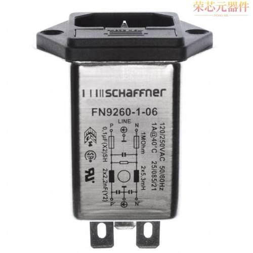 FN9260-1-06原装「PWR ENT MOD RCPT IEC320-C14 PNL」正品