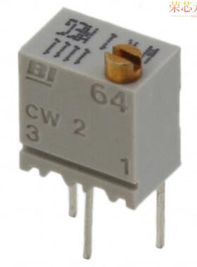 64WR2KLF原装「TRIMMER 2K OHM 0.25W PC PIN TOP」正品