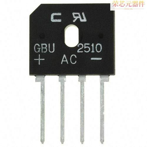GBU2510-G原装「BRIDGE RECT 1PHASE 1KV 25A GBU」正品