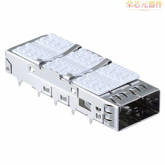 QSFPC-PF-02原装「CONN QSFP CAGE W/HSINK PRESS RA」正品