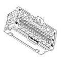 0384原装 MINI50 34959 「汽车连接器 38Ckt CONN RCPT