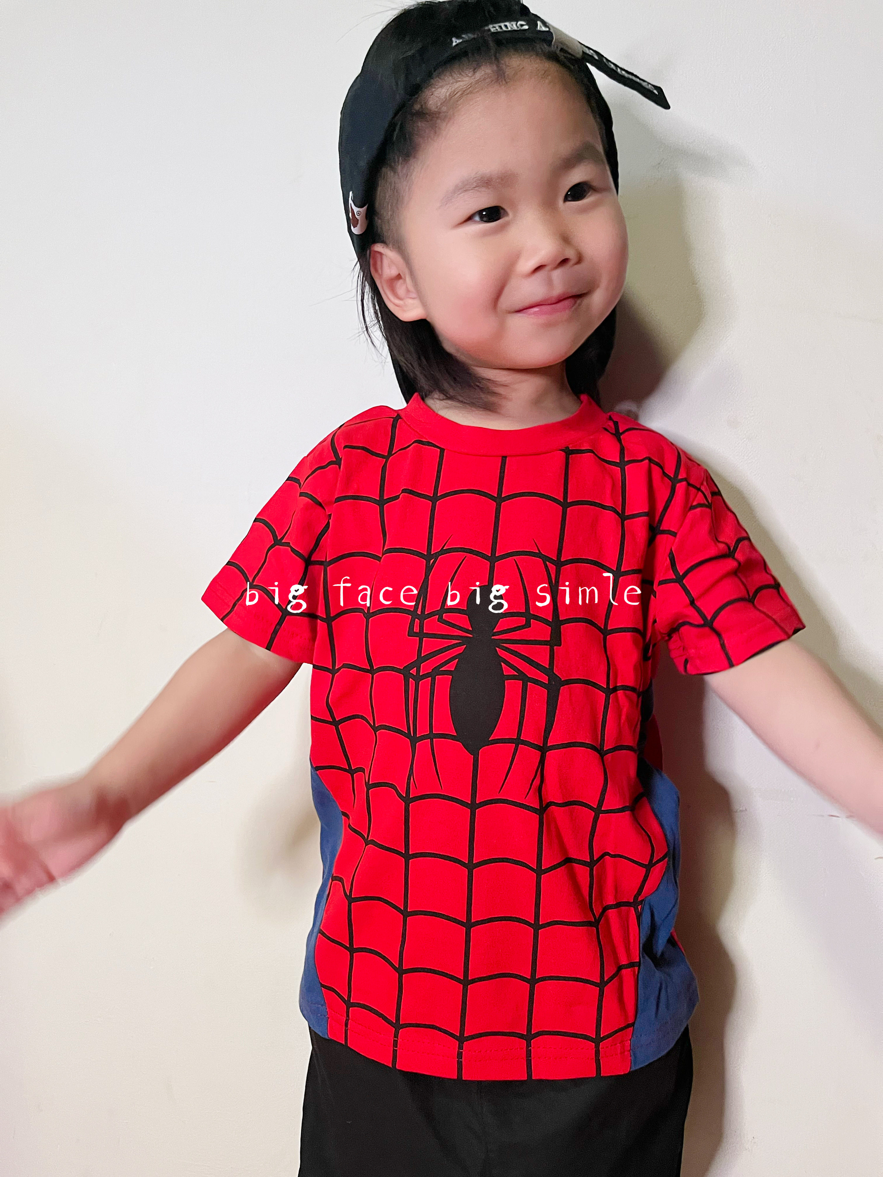蜘蛛侠 男童卡通套头薄款圆领休闲夏季短袖T恤 100-120,童装/婴儿装/亲子装,T恤,淘宝优惠券,粉丝福利购,淘宝优惠卷