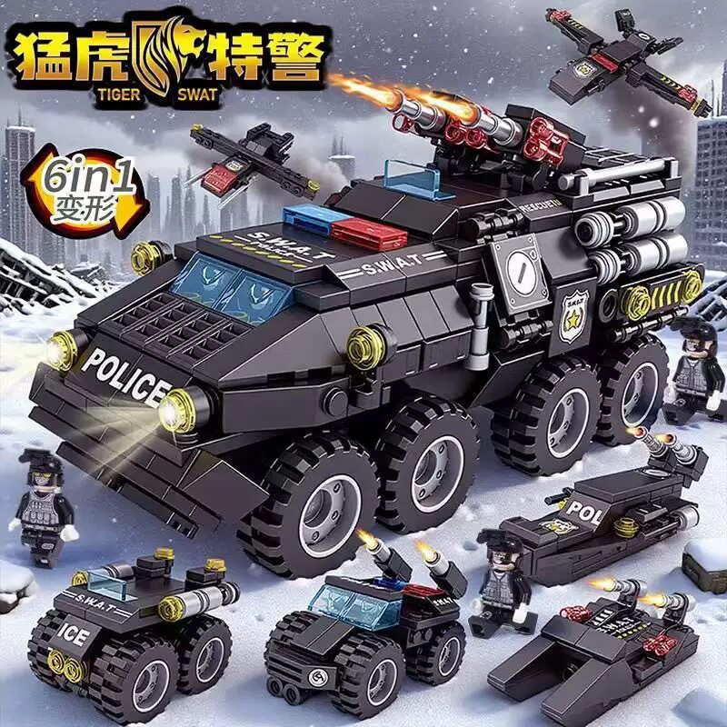 航空母舰黑鹰特警51变机甲指挥车