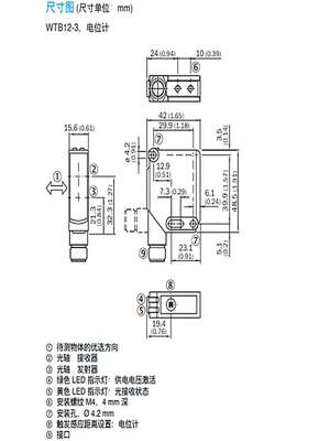 SICK德国西克WTB12-3P2431漫反射光电传感器原装正品订货1041411