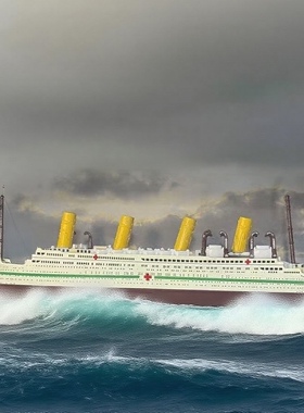 HMHS Britannic不列颠尼克号医疗船模型