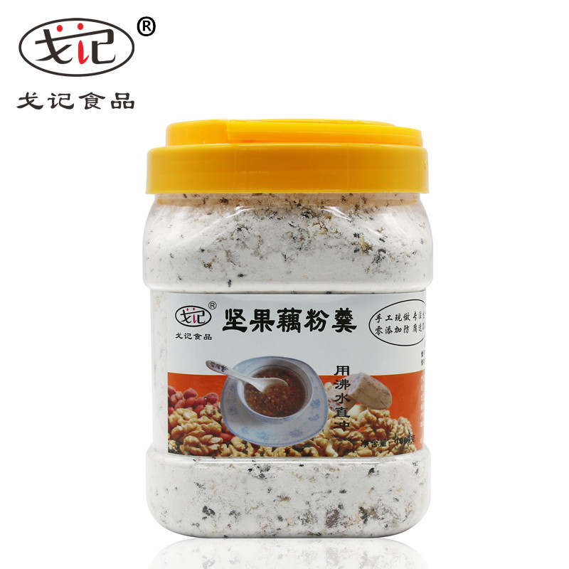 坚果藕粉羹 藕粉 核桃羹 五谷藕粉