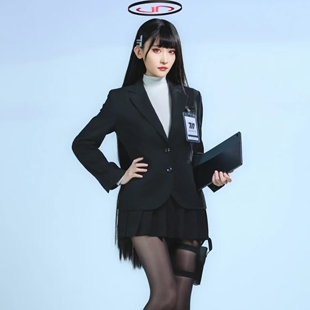 碧蓝档案cos服调月莉音cos服公式服蔚蓝档案cosplay服莉音会长服