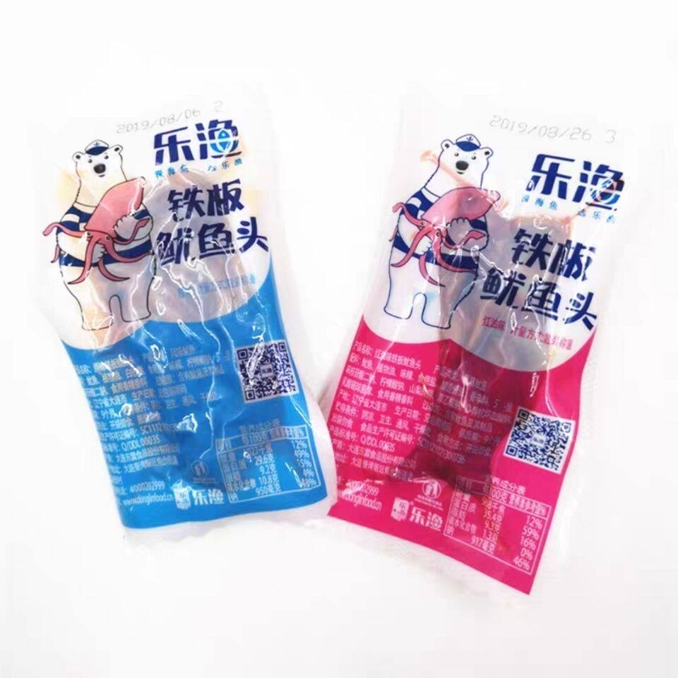 乐渔红油鱿鱼须原味铁板烧烤鱿鱼丝零食小吃海味即食网红食品大连