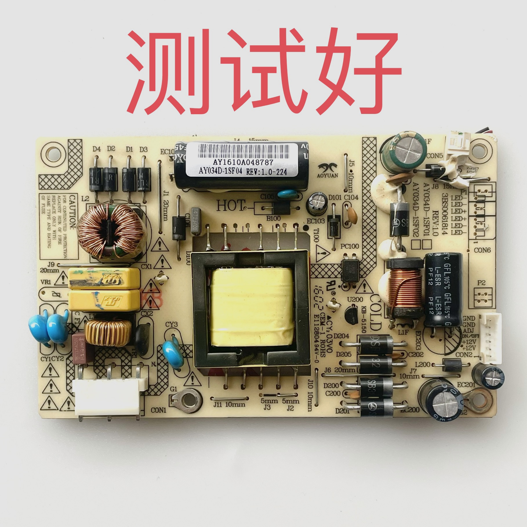 AY034D-1SF01 3BS0061814   GOVO HL3232A 电源板