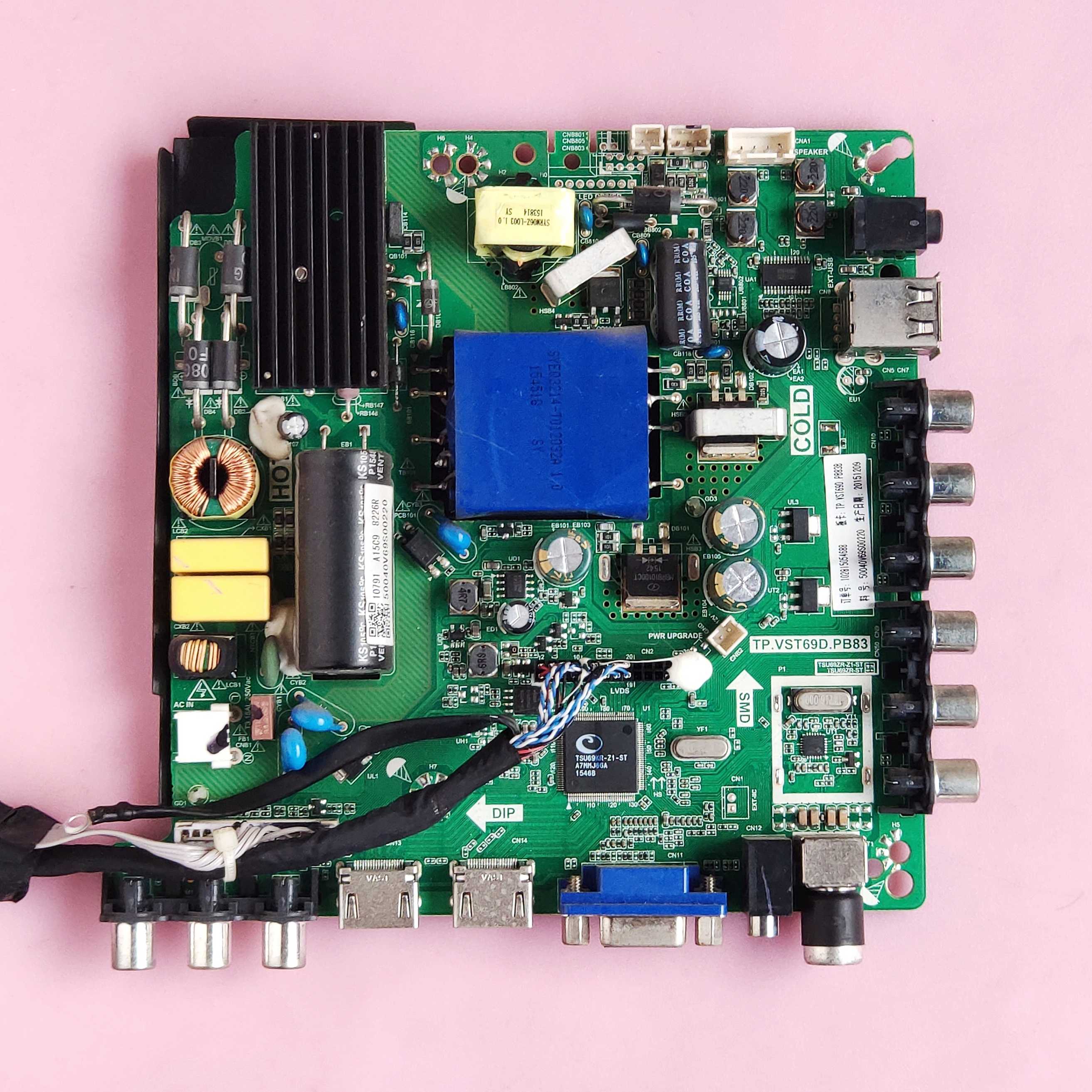 海尔 LE39B3300W 主板 TP.VST69D.PB83 多种 LC390TAIA 屏线