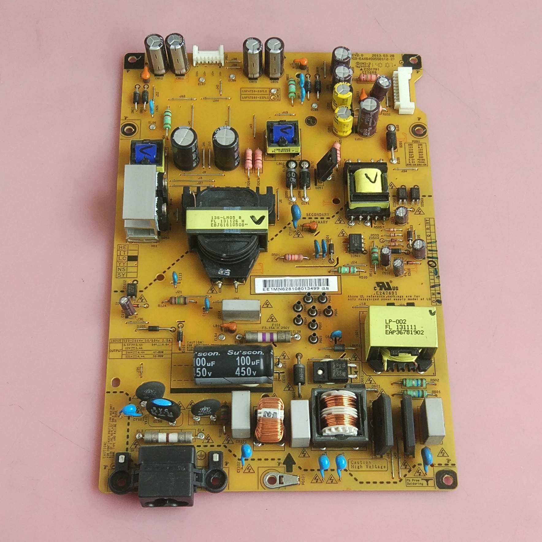 LG 50LN5400-CA 电源板 EAX64905501 LGP4750-13PL2