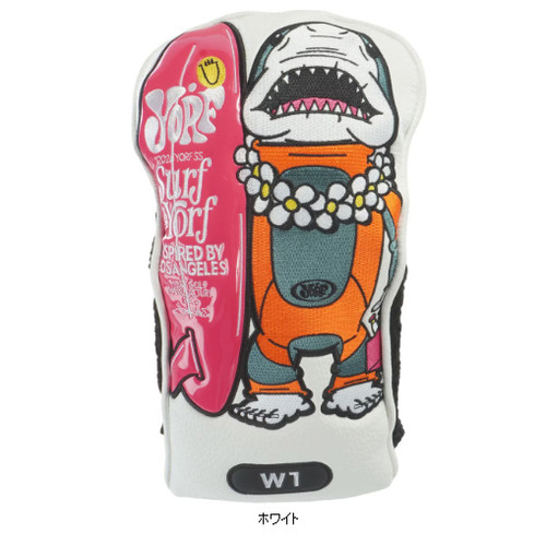日本直送 YORF 鲨鱼高尔夫球杆保护套 木杆套一号木杆头套460cc