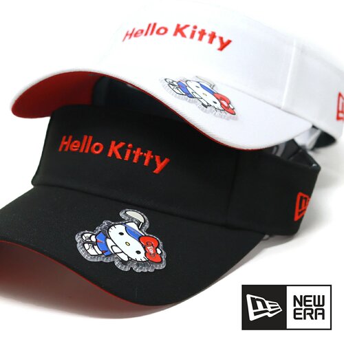 日本直送 NEWERA联名kitty 可爱防晒帽 高尔夫空顶帽 可调整尺寸
