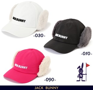 Bunny帽子冬季 日本直送Jack 防风防寒高尔夫球帽护耳保暖帽女冬帽