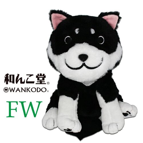 日本直送 黑柴犬 高尔夫球杆保护套FW用球道木头套三号五号