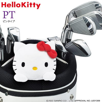 日本直送 可爱HELLO KITTY 高尔夫球杆套L型推杆PT用保护头套