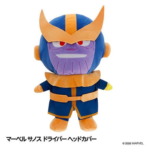 日本直送 高尔夫球套一号杆木杆头套 Marvel漫威 灭霸Thanos玩偶
