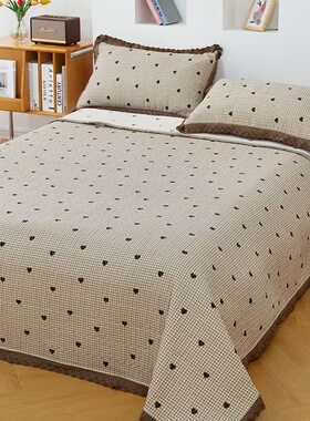 2026新款四季通用花边床裙夹棉加厚家用床单防滑榻榻米单双人床盖