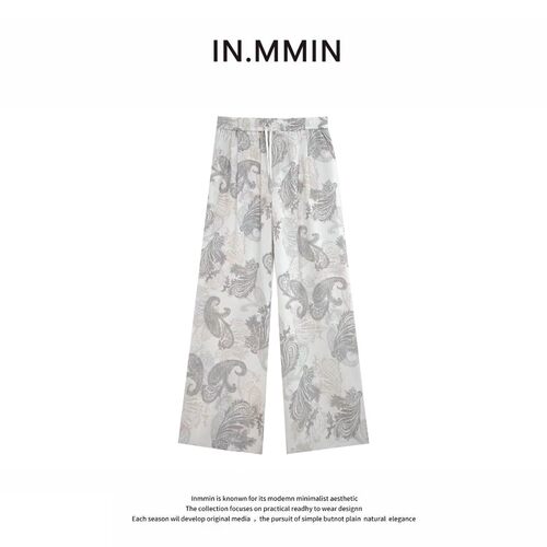 IN.MMIN波西米亚度假复古腰果花夏日时尚百搭长裤-kz8004