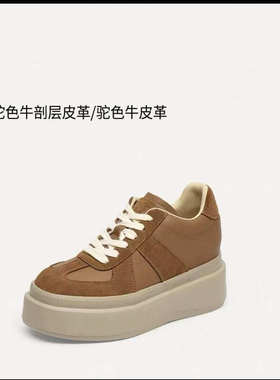 蹀愫专柜正品女鞋2025秋季增高阿甘鞋女厚底休闲德训鞋TA65576-51