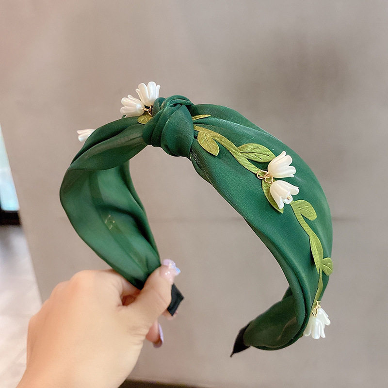 绿野仙踪~铃兰花宽边发卡中间打发饰