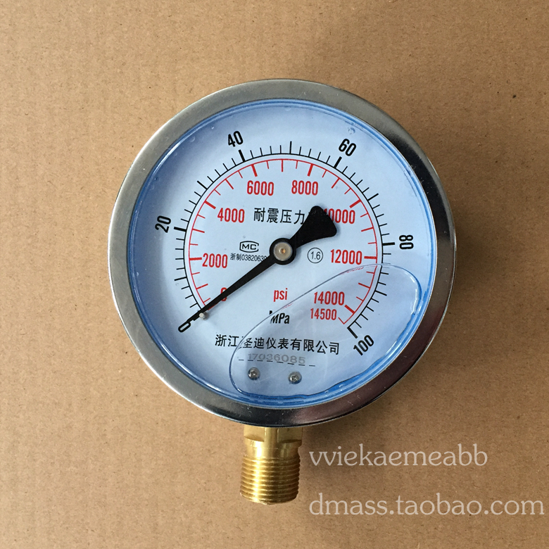 量程螺纹电动耐震压力表