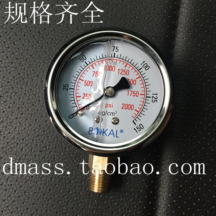 立式螺纹耐震压力表