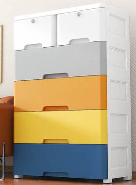 Thickened large plastic drawer type storage cabinet shoe cab