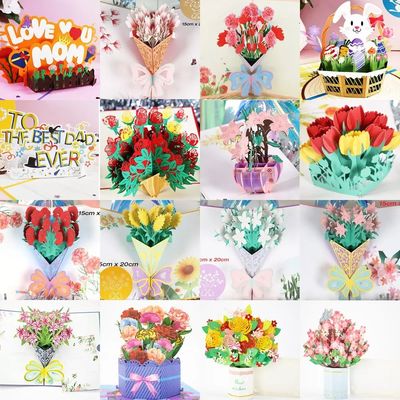 3D Pop Up Engagement Cards Lovers Wedding Invitation Greetin