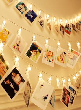 Photo Clip Light Banner Wedding Decoration Birthday Party De