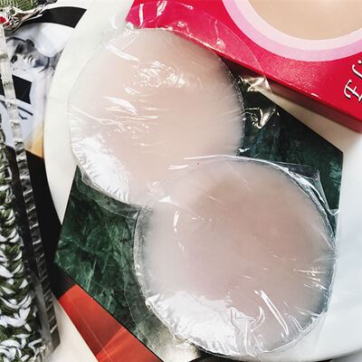 new breathable invisible silicone breast paste pad bikini