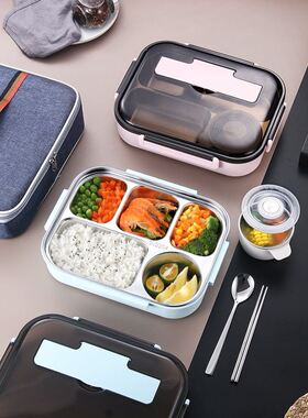 lunch box bag thermal insulation bento handbag student's ric