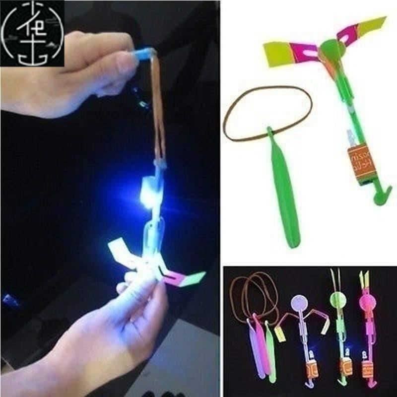 12x flying rotating rocket arrow helicopter flash led light