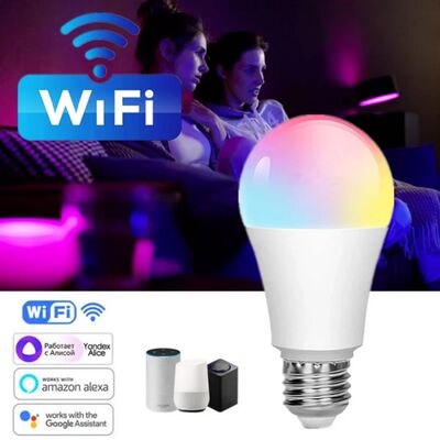 Smart WiFi Led Bulb 15W RGB LED Light Cozylife APP Dimmable
