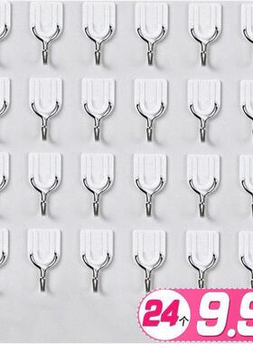 White wall hooks wall hanging glue stick can not pull off