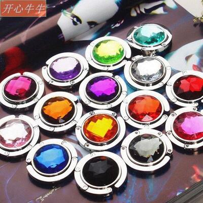 1 folding metal hook hanger holder foldable for handbag bag