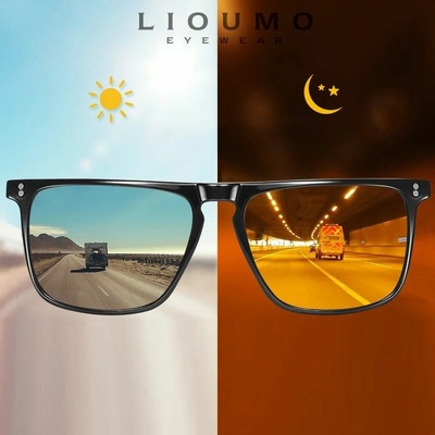 Men Night vision Photochromic Sun Glasses for Sunglasses e