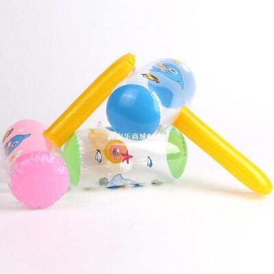 Kids cartoon bell inflatable hammer toy baby children blow u