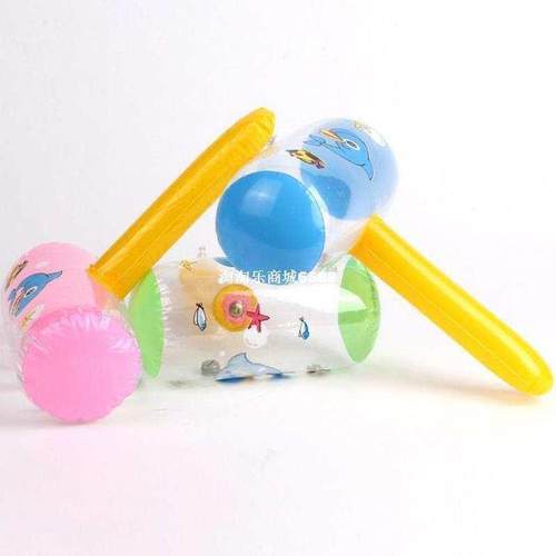 Kids cartoon bell inflatable hammer toy baby children blow u