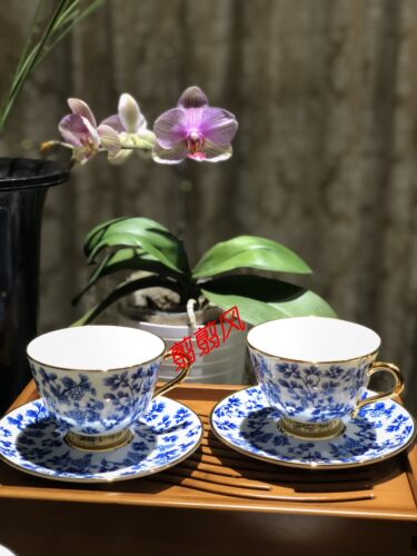 法国丽固Legle咖啡杯碟青花风欧式宫廷风英式下午茶杯中式女士杯