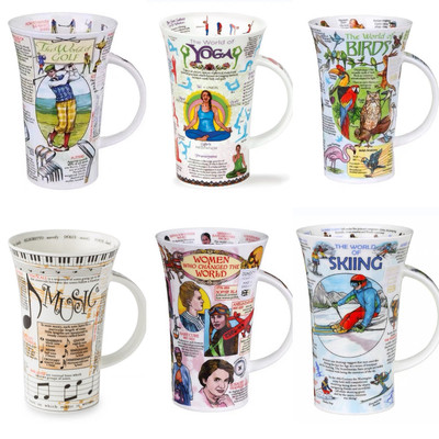 英产DUNOON改变世界的女性马克杯音乐悠扬骨瓷杯瑜伽知识人体物理