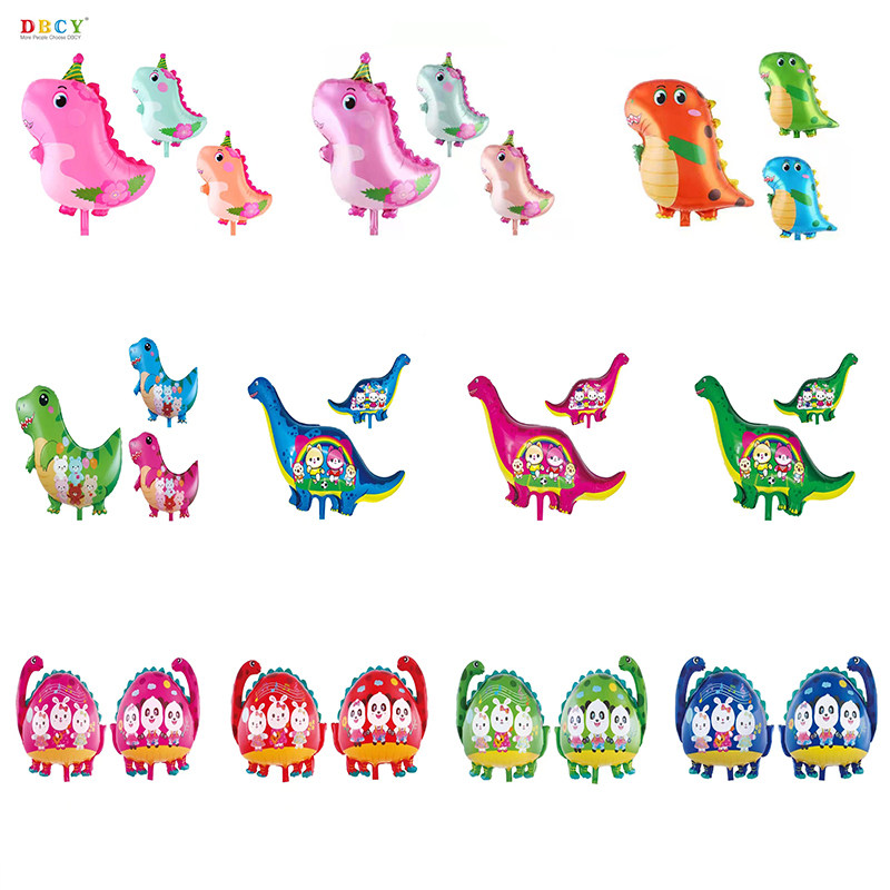 光膜铝膜花儿恐龙抱抱恐龙魔法熊恐龙长颈龙脊背龙龟龙卡通气球皮