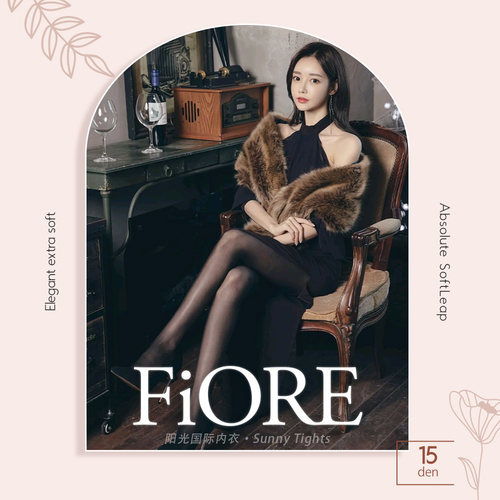 fiore丝光脚尖透明隐形连裤袜子