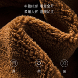 大码男皮毛一体羊羔绒加绒加厚麂皮绒外套D318#F66-P245控338，男装皮衣，电商D318(原电商B337)