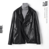 精品秋款皮衣男短款外套机车飞行员夹克男B337#R021-P195主推，男装皮衣，电商D318(原电商B337)